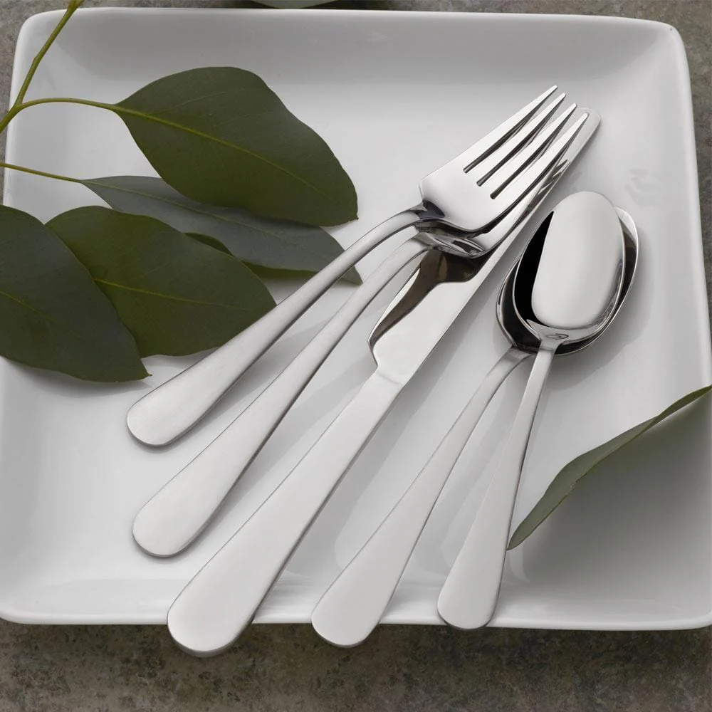 Satin Symmetry 42 Piece Flatware Set, Service for 8