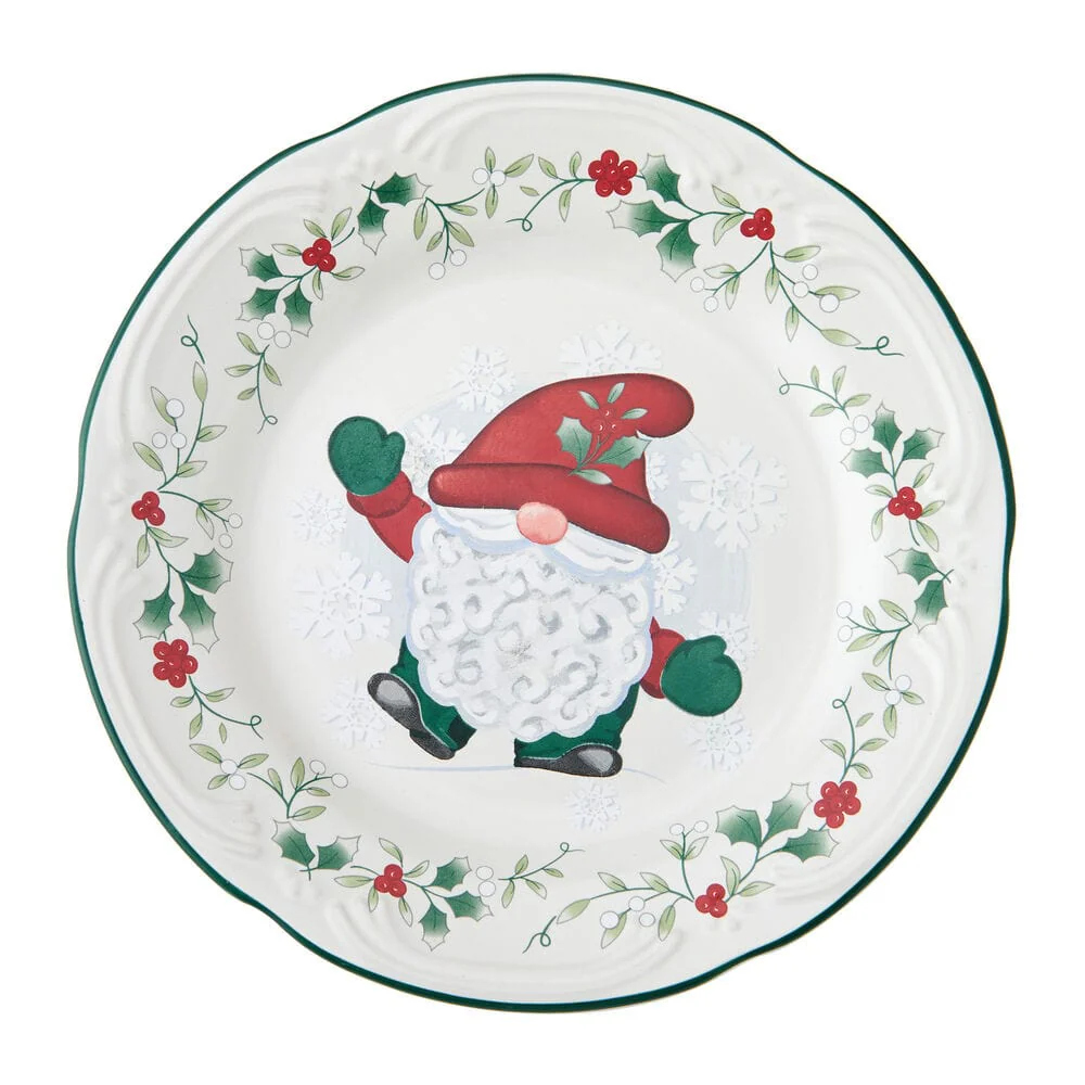 Winterberry® Set of 4 Gnome Salad Plates