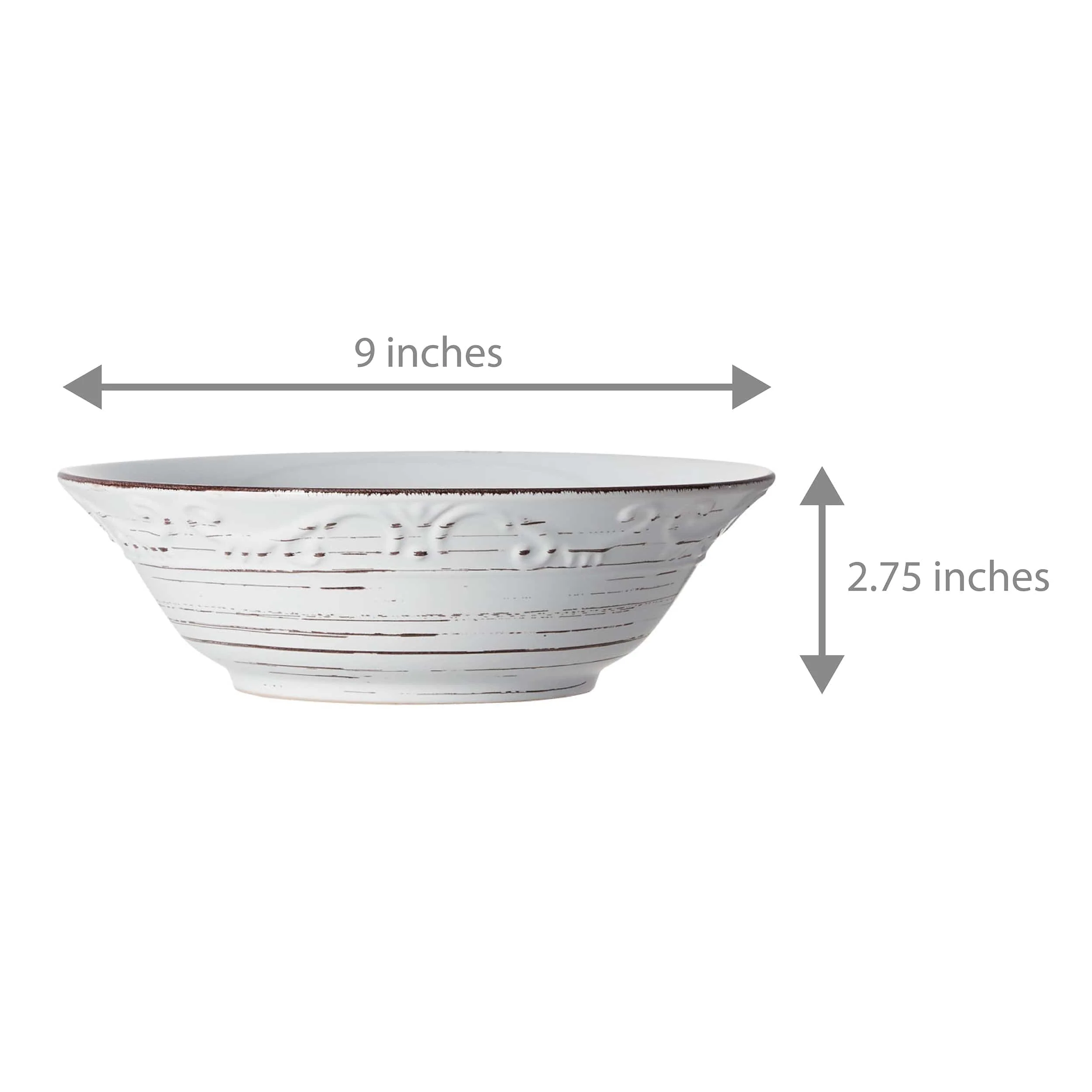 Trellis White Vegetable Serve Bowl