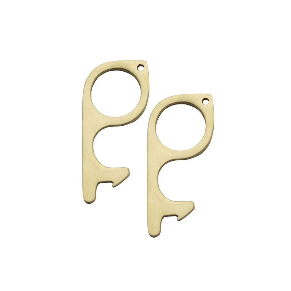 Set of 2 Brass No Touch Door and Keypad Opener