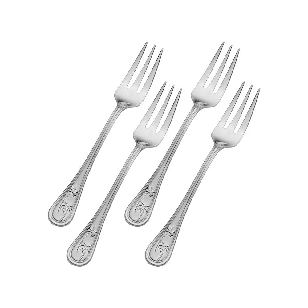 Palm Breeze Set of 4 Appetizer Forks