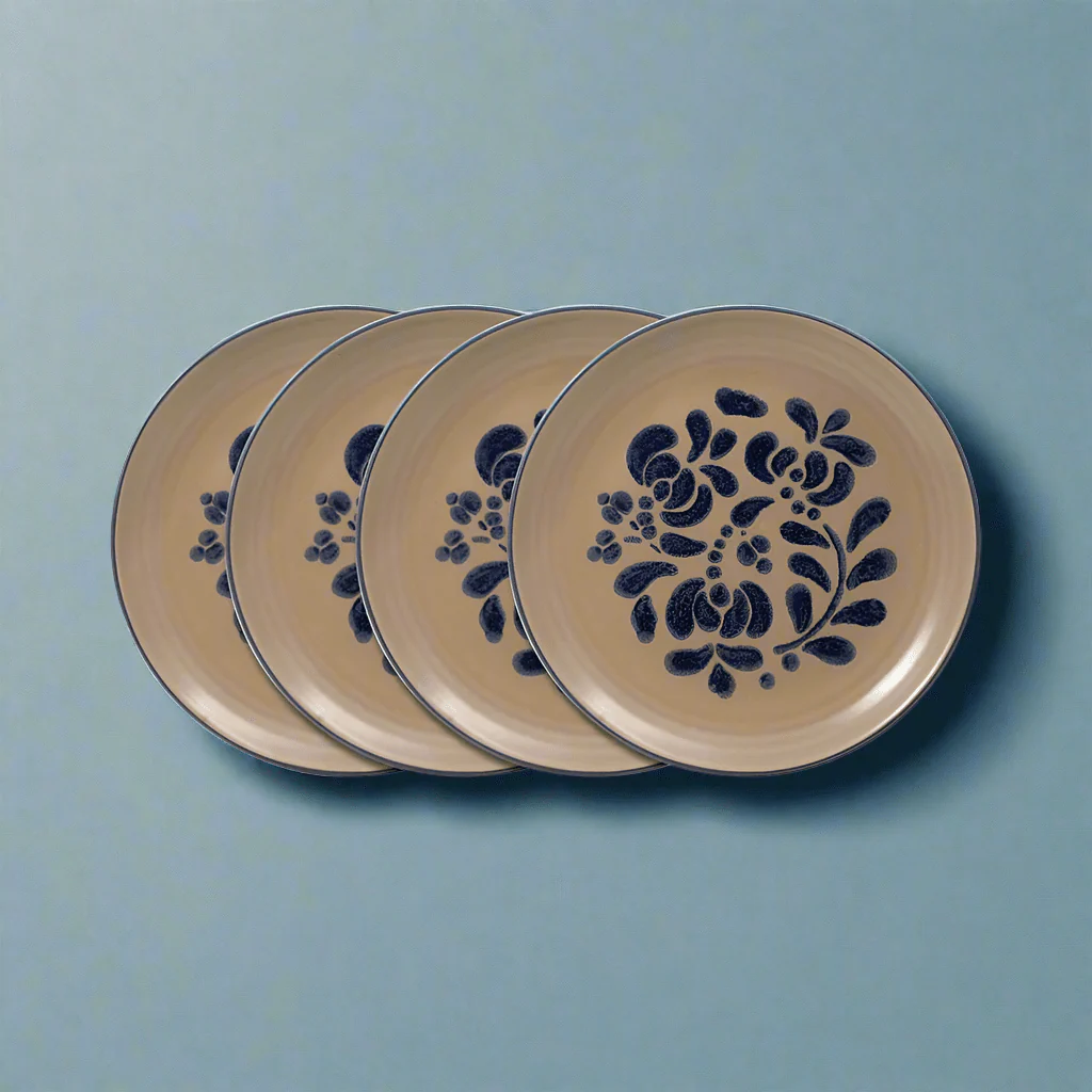 Folk Art® Set of 4 Luncheon Plates