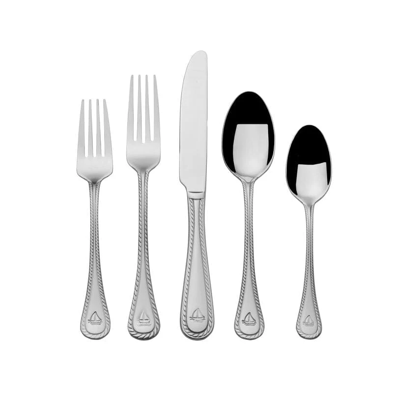 Nautical 20 Piece Flatware Set, Service for 4