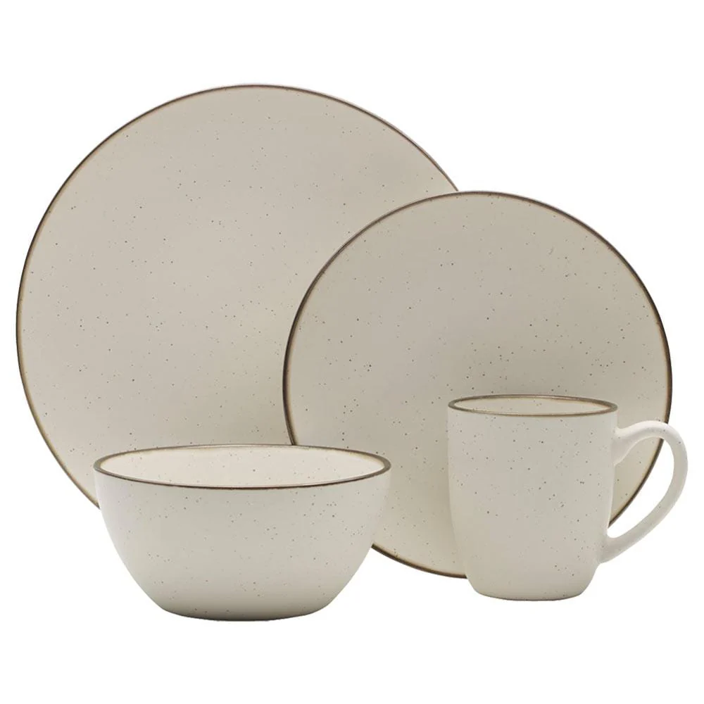 Juliana Cream 16 Piece Dinnerware Set, Service for 4