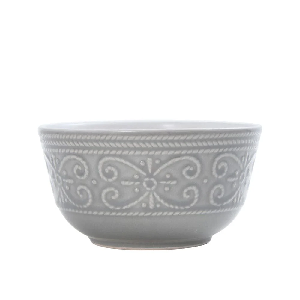 Abby Gray 16 Piece Dinnerware Set, Service for 4