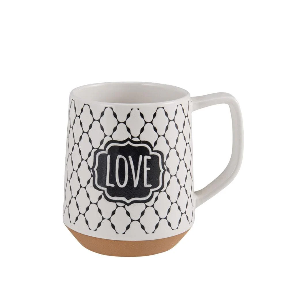 Sentiment Lattice Set of 6 Mugs, Assorted