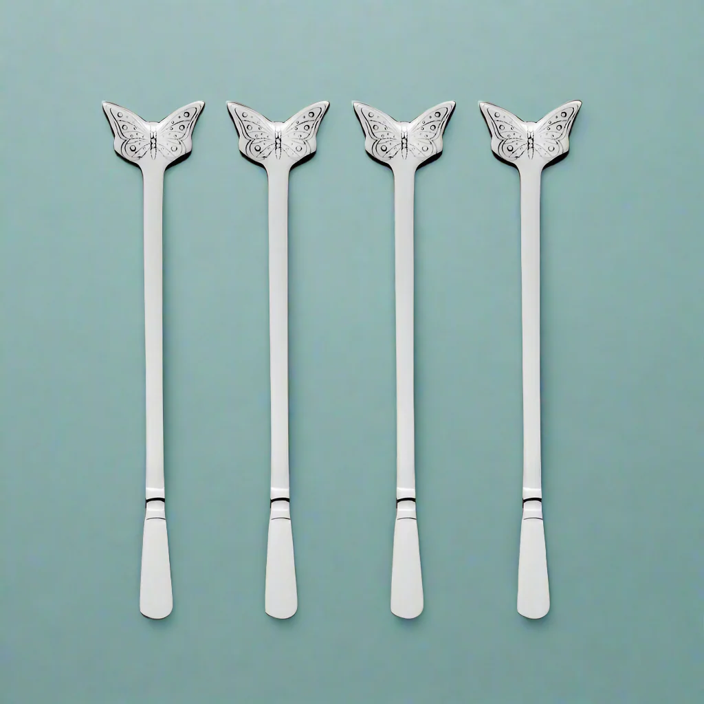 Butterfly Set of 4 Stirrers