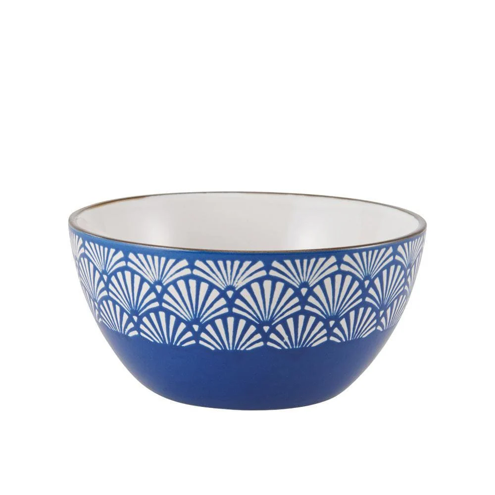 Navy Set of 6 Soup Cereal Bowls, Assorted