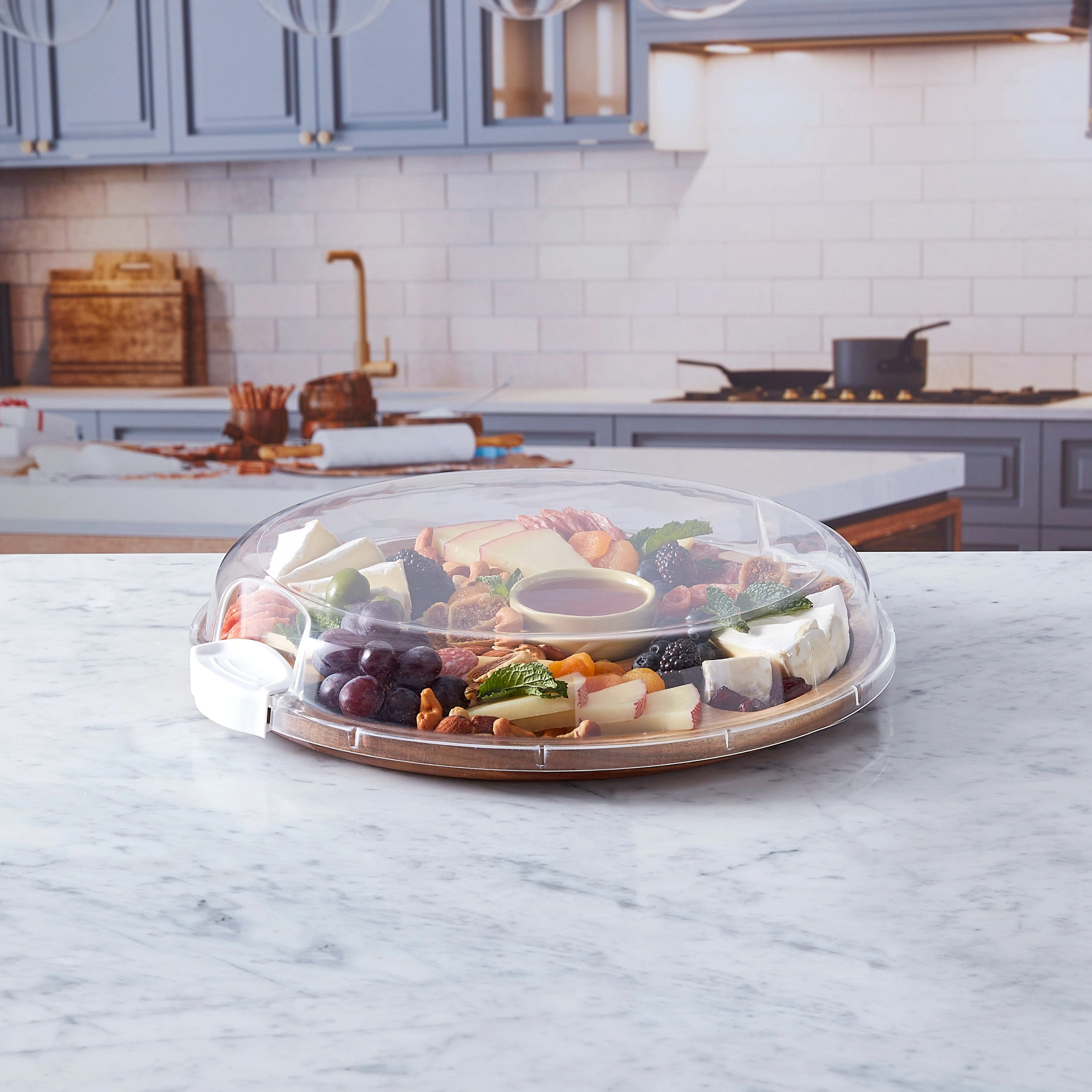 Farberware Build-A-Board ™ Cutting Board with Clear Locking Lid, 14 IN Round