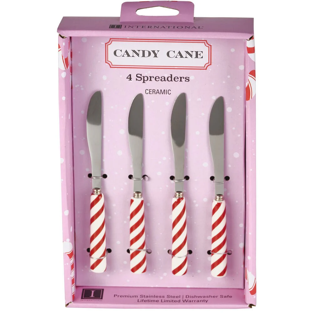 Candy Cane Set of 4 Spreaders