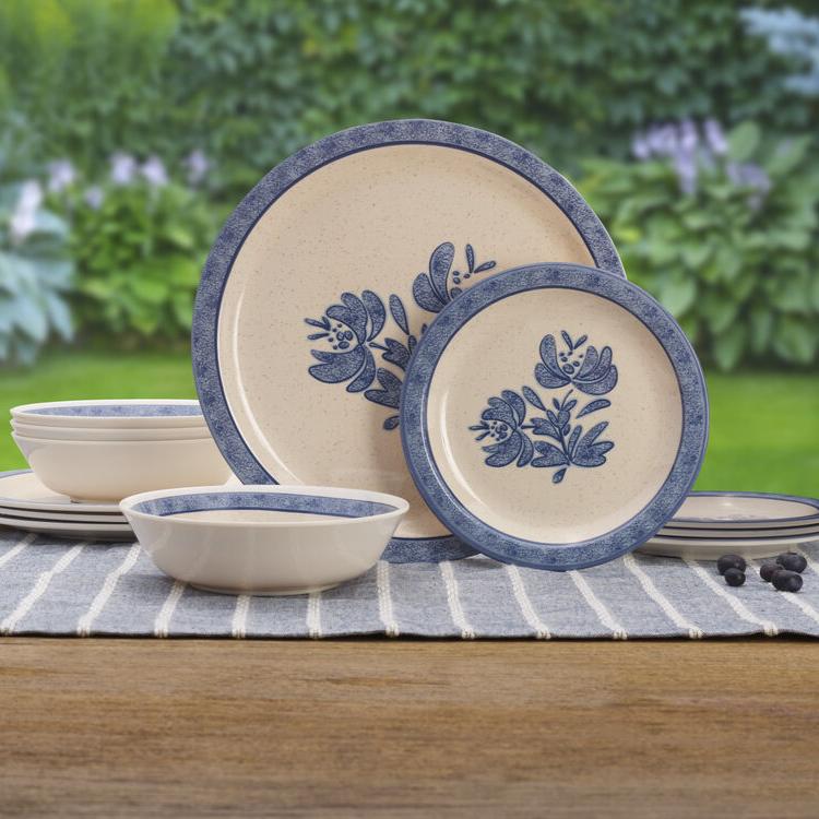 Yorktowne  Outdoor Melamine Dinnerware Set