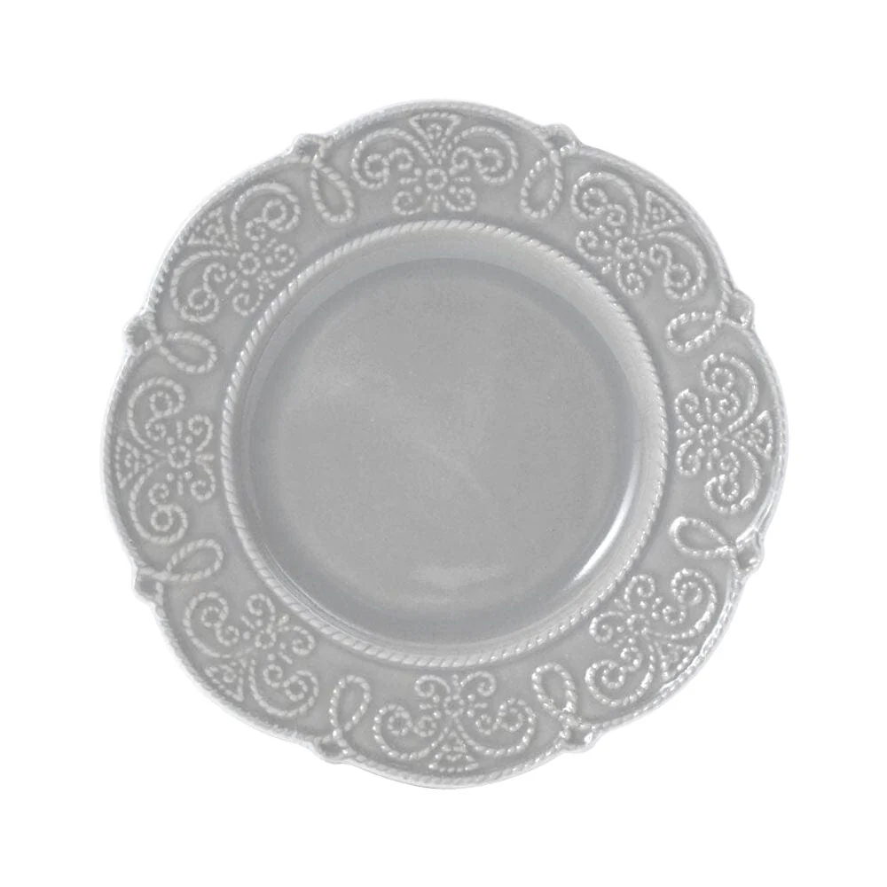 Abby Gray 16 Piece Dinnerware Set, Service for 4