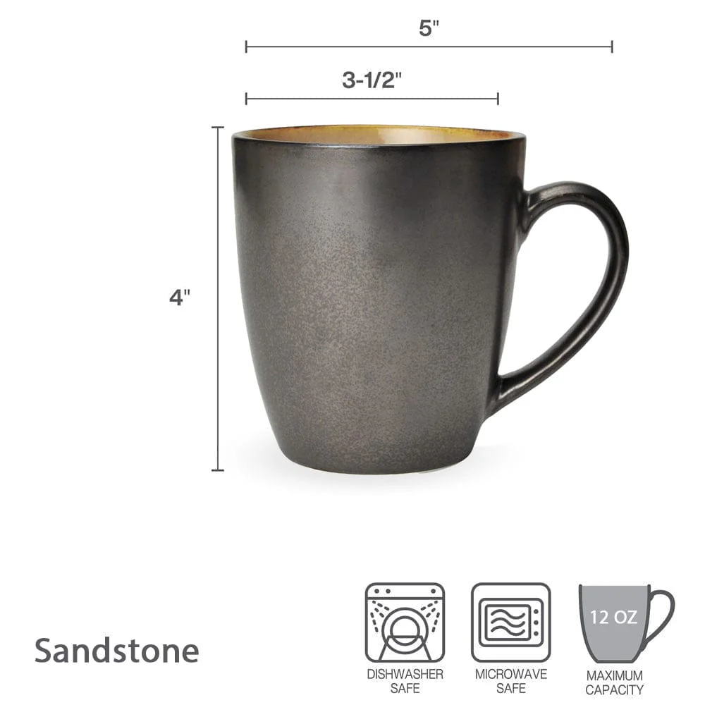 Sandstone Set of 4 Mugs