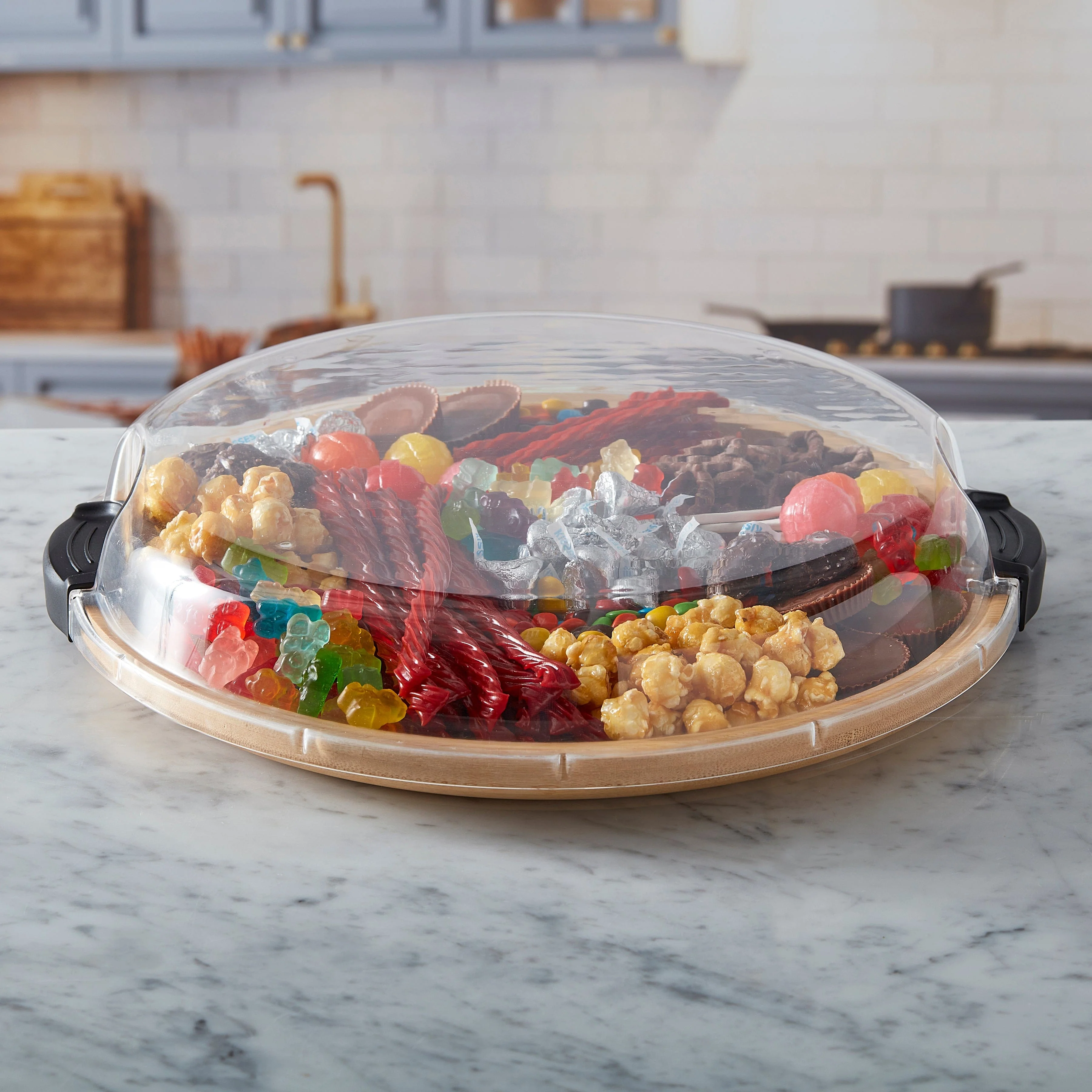 Farberware Build-A-Board ™ Cutting Board with Clear Locking Lid, 14 IN Round