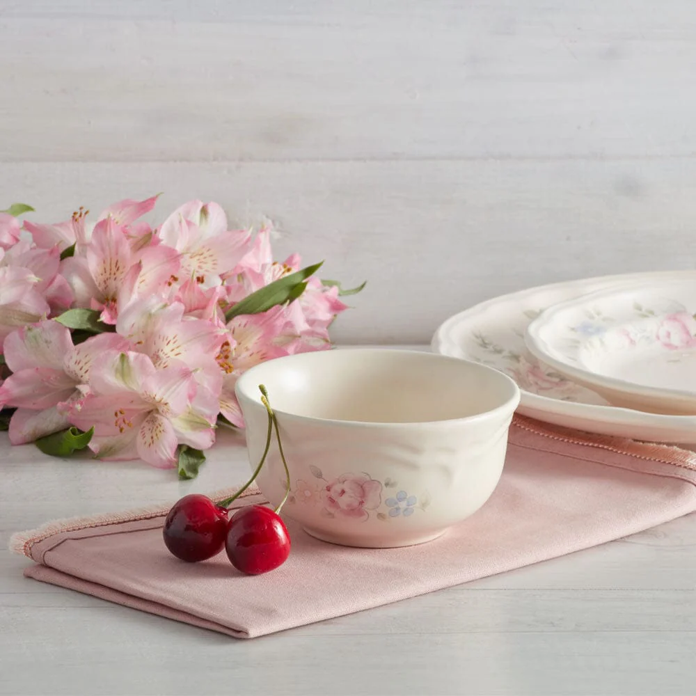 Tea Rose Set of 4 Dessert Bowls