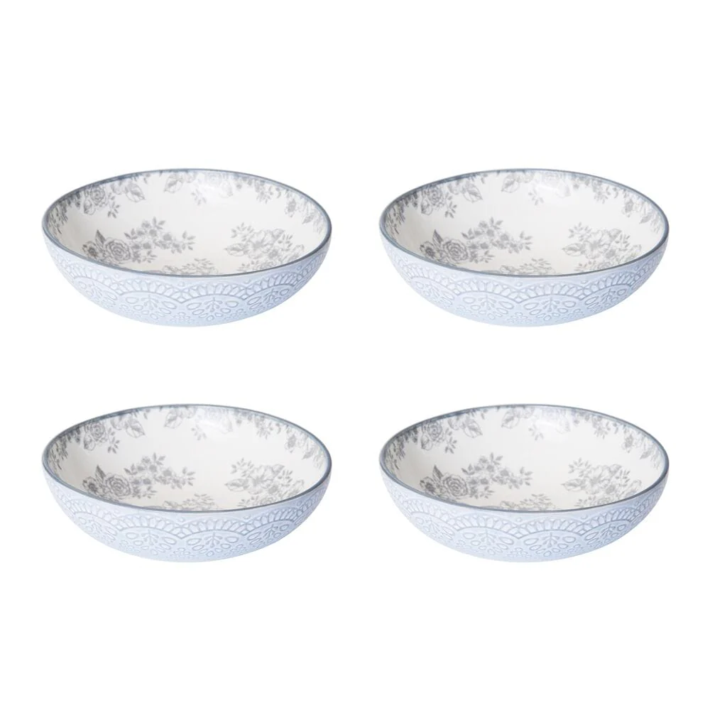 Gabriela Gray 16 Piece Dinnerware Set, Service for 4