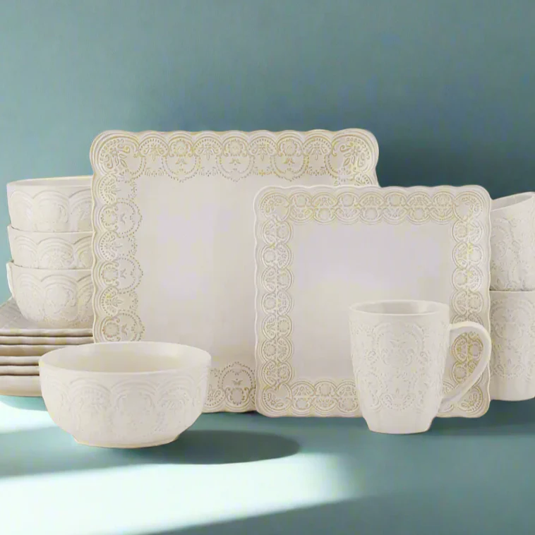Madeleine 16 Piece Dinnerware Set, Service for 4