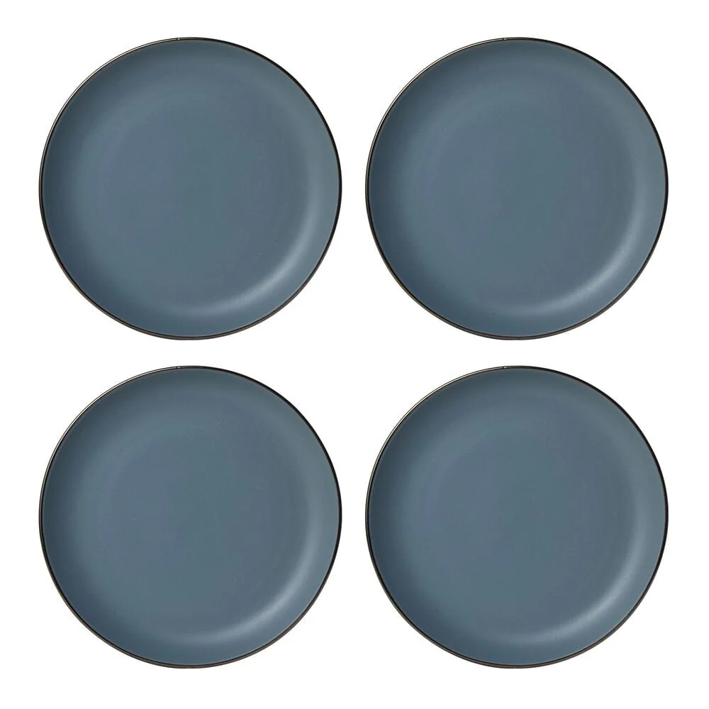 Hadlee Blue 16 Piece Dinnerware Set, Service for 4