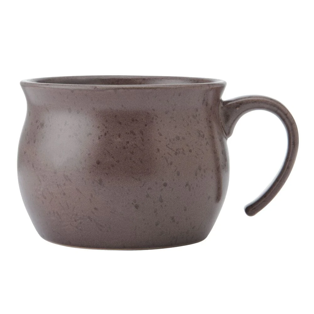 Brown Speckled Jumbo Soup Mug