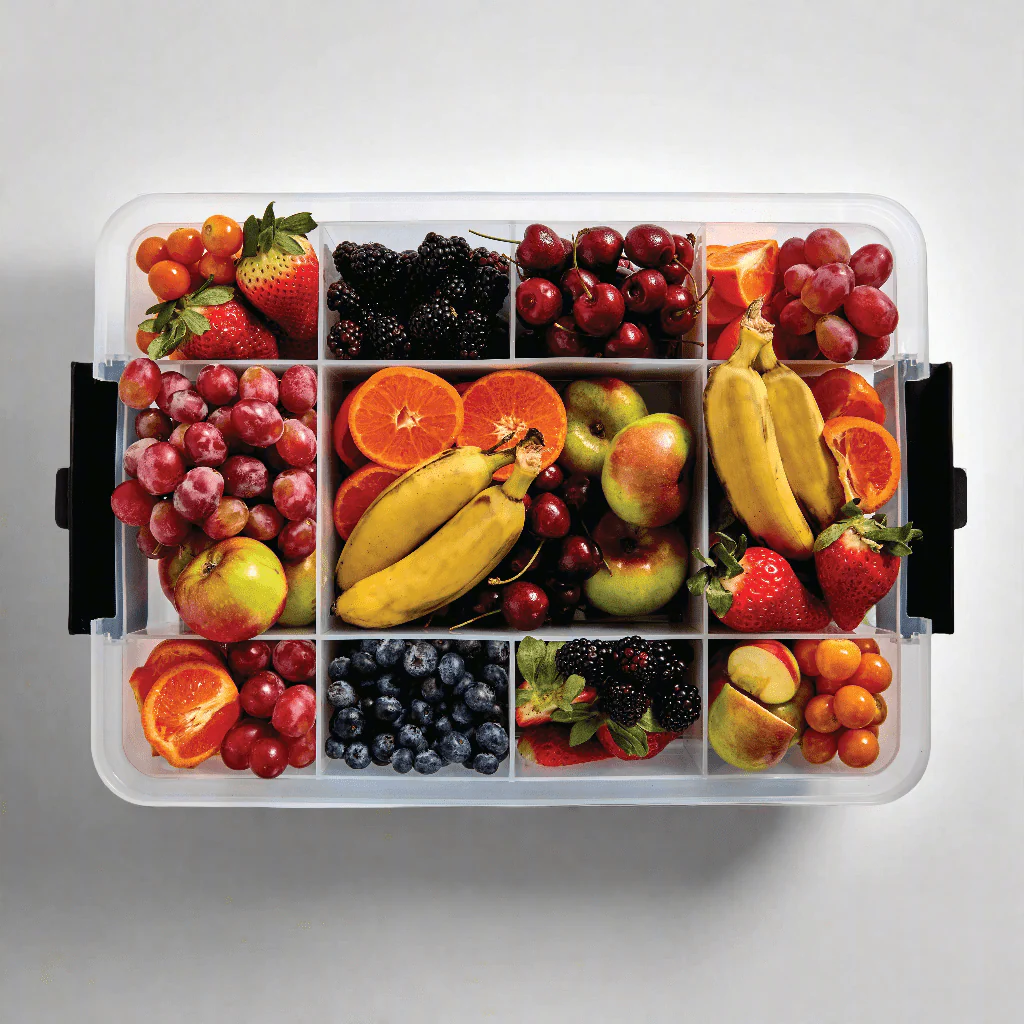 Farberware Build-A-Board ™ Snacklebox Locking Cutting Board Lid, Portable Charcuterie Storage with Compartments 11x16