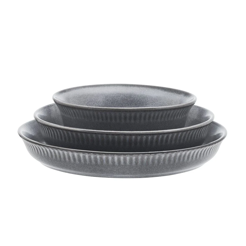 Amara Slate 6 Piece Dinnerware Bowl Set, Service for 2