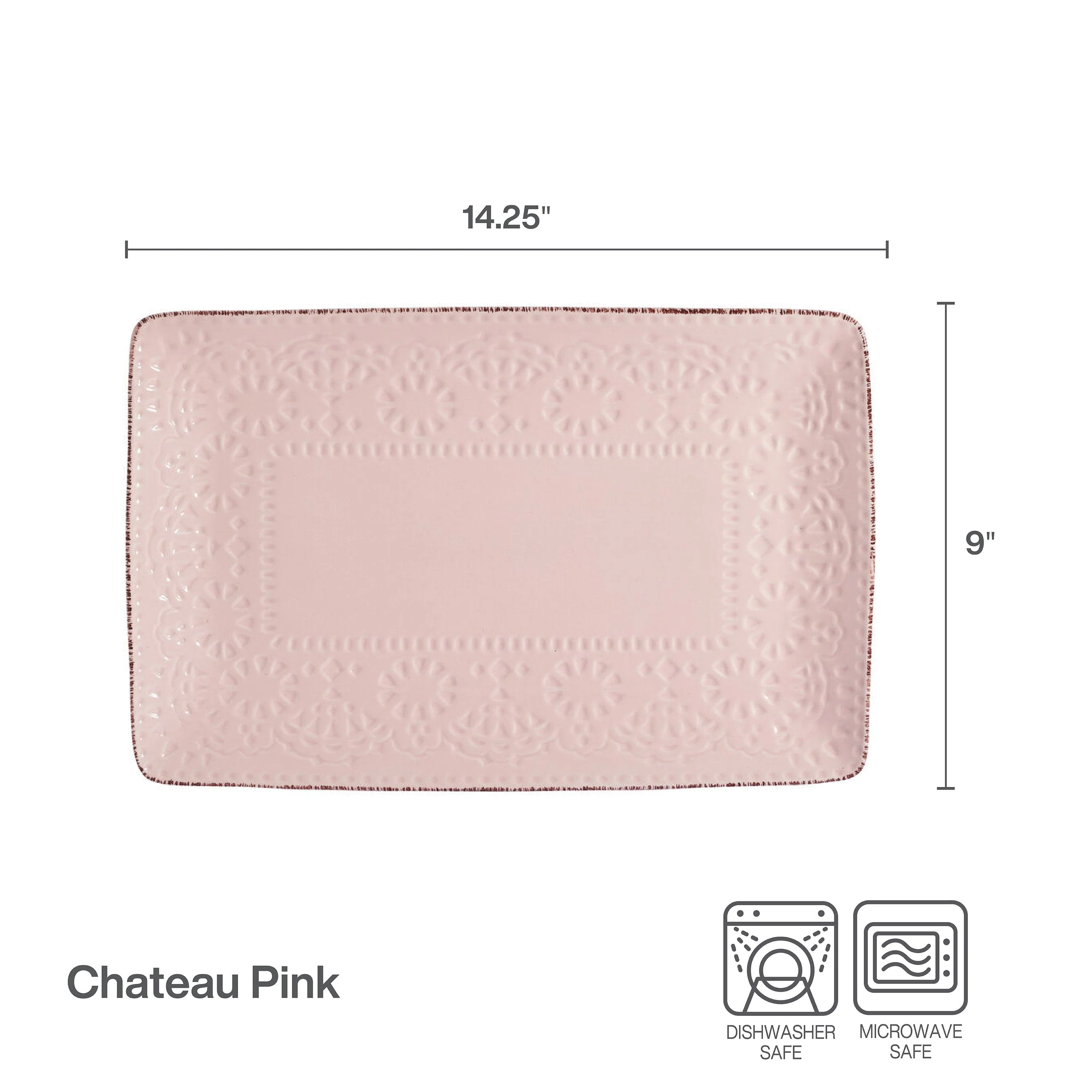 Chateau Pink Serving Platter
