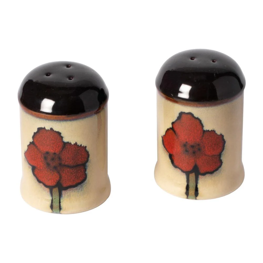 Painted Poppies Salt and Pepper Set