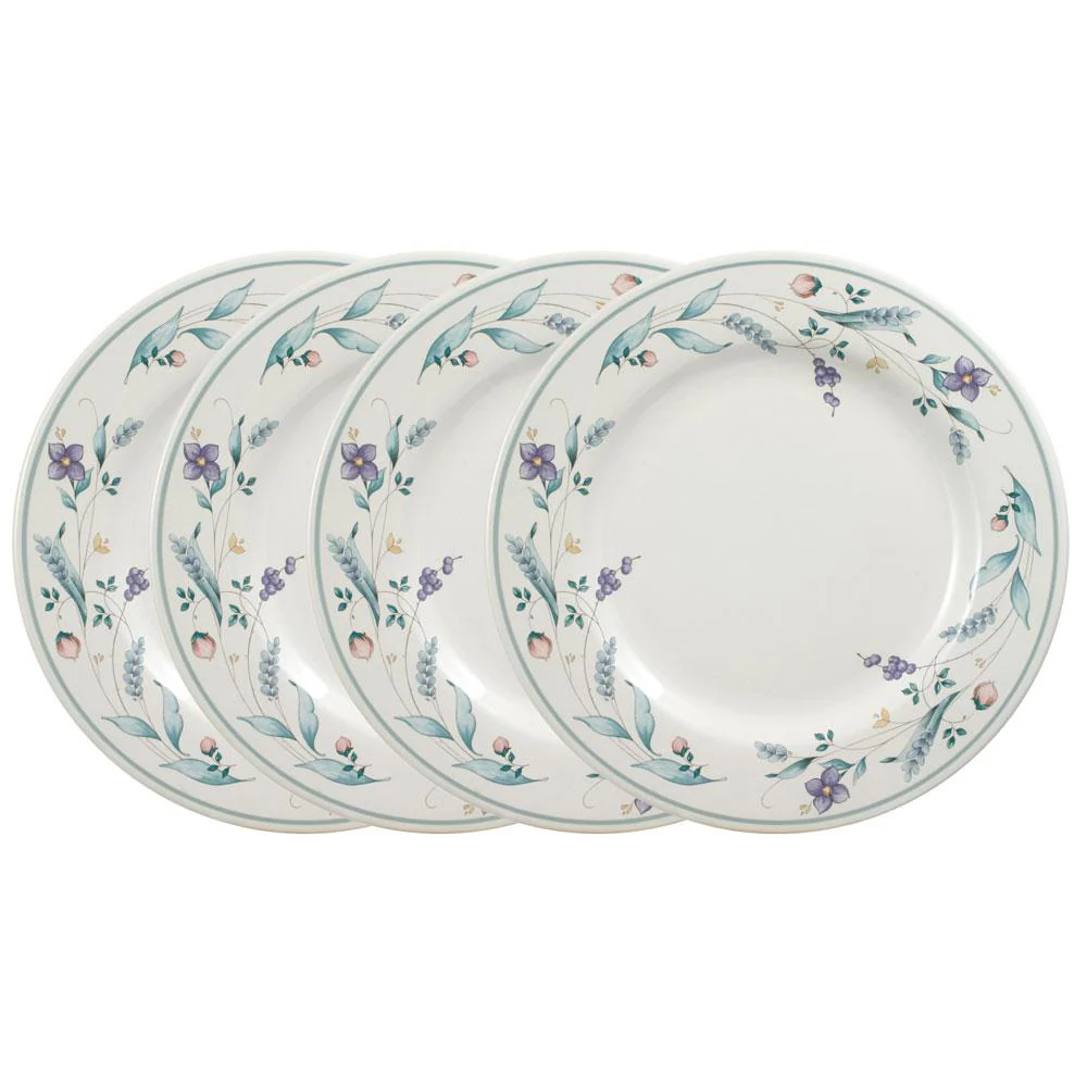 April Set of 4 Dinner Plates