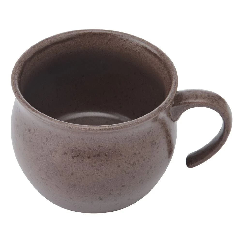 Brown Speckled Jumbo Soup Mug