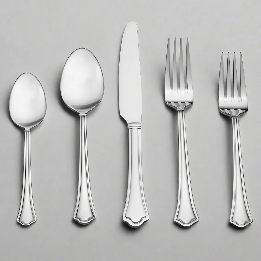 Capri Frost 53 Piece Flatware Set, Service for 8