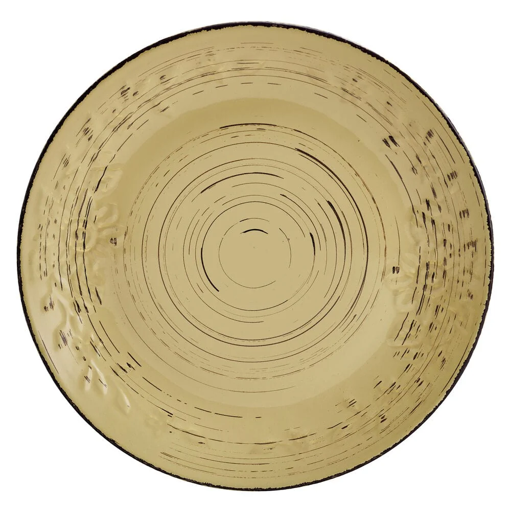 Trellis Sunflower 12 Piece Dinnerware Set, Service for 4