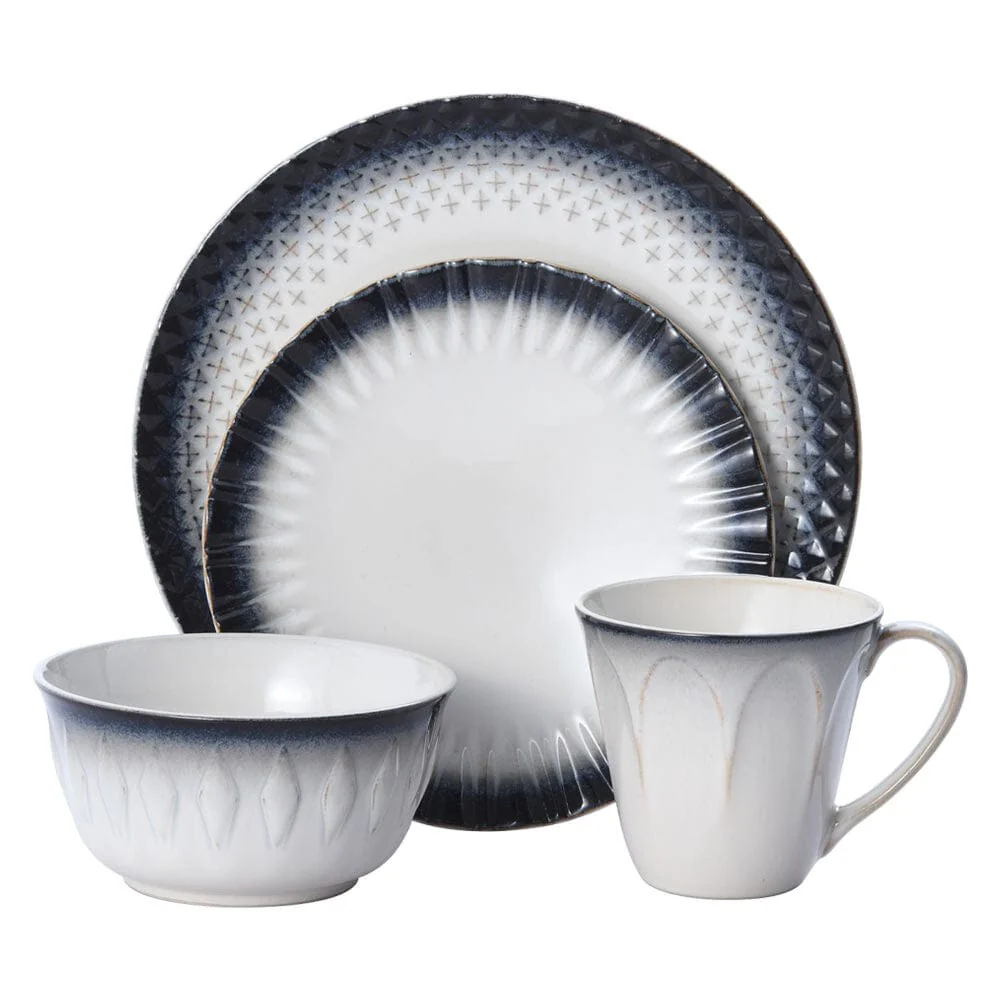 Blake 16 Piece Dinnerware Set, Service for 4