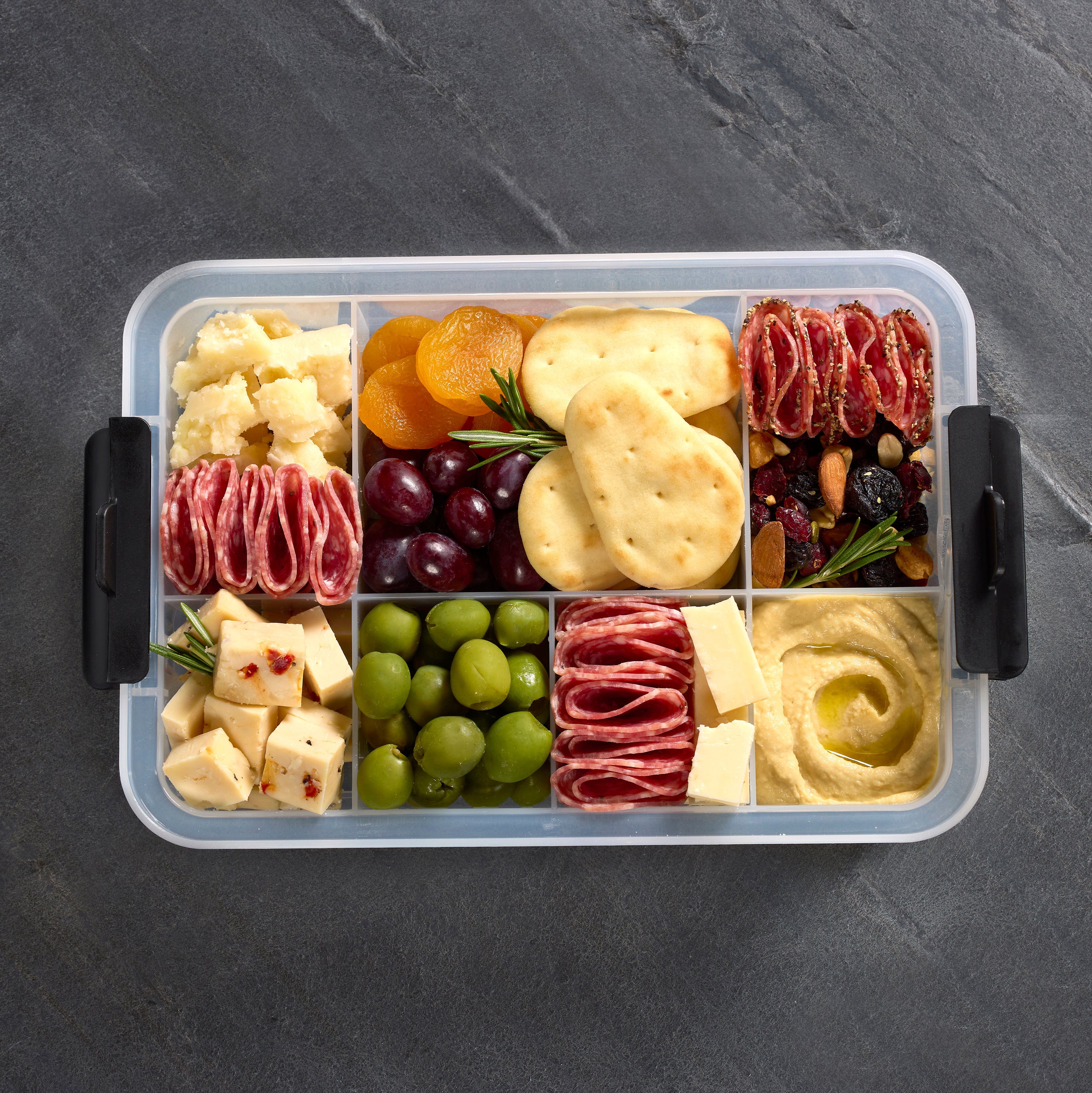 Farberware Build-A-Board ™ Snacklebox with Locking Plastic Cutting Board Lid