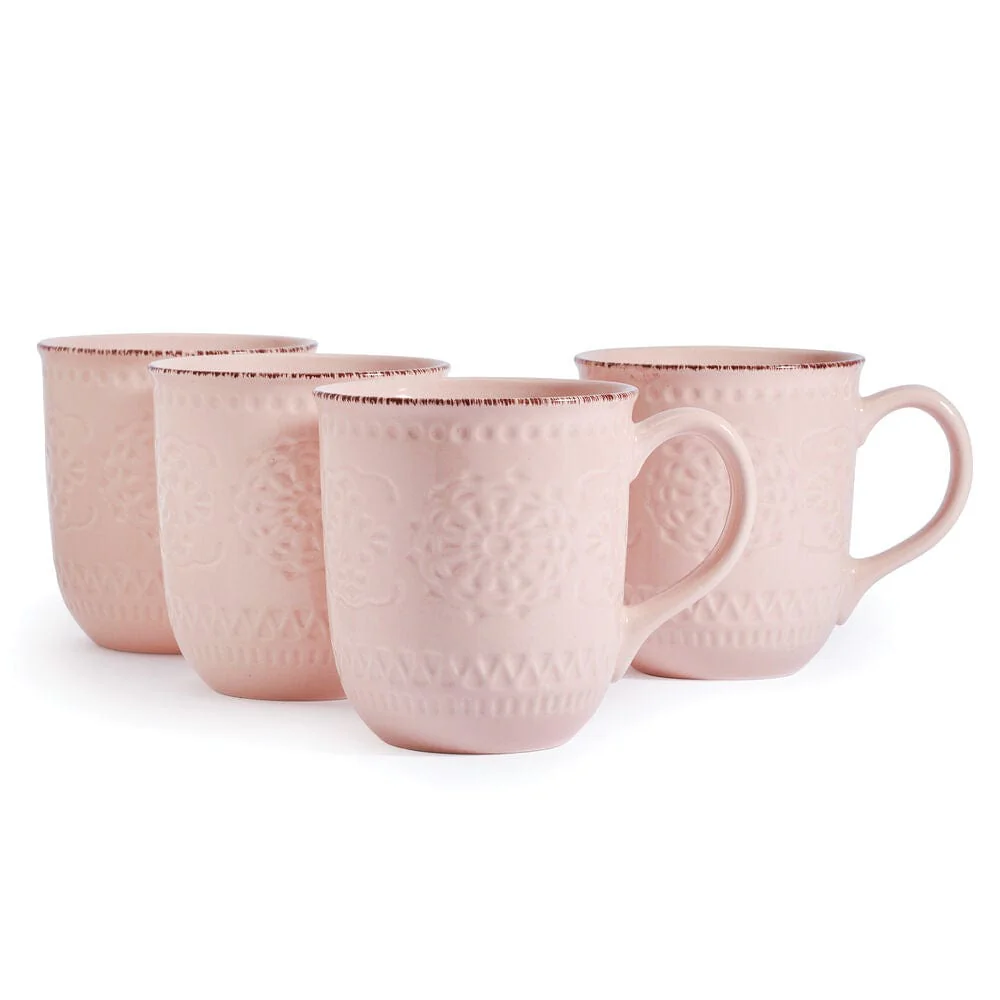Chateau Pink Set of 4 Mugs