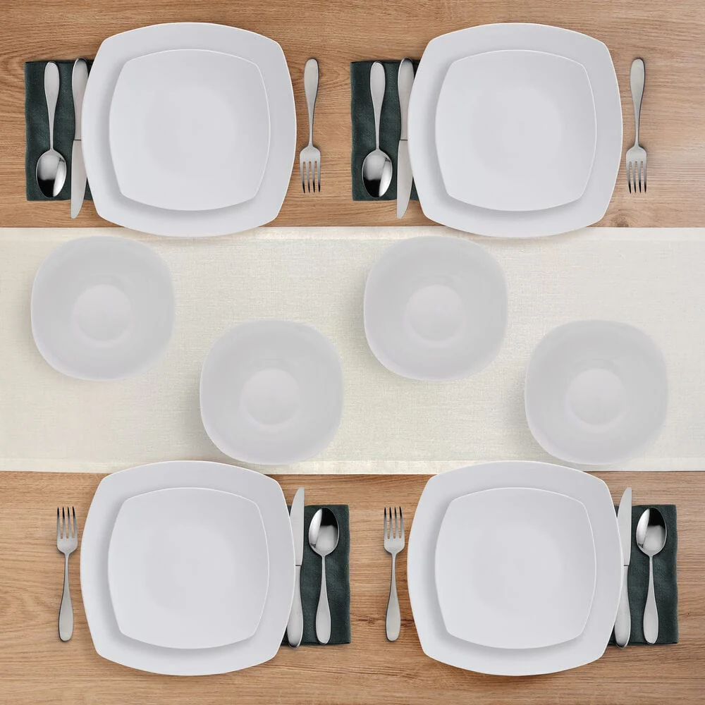 Tara 12 Piece Dinnerware Set, Service for 4