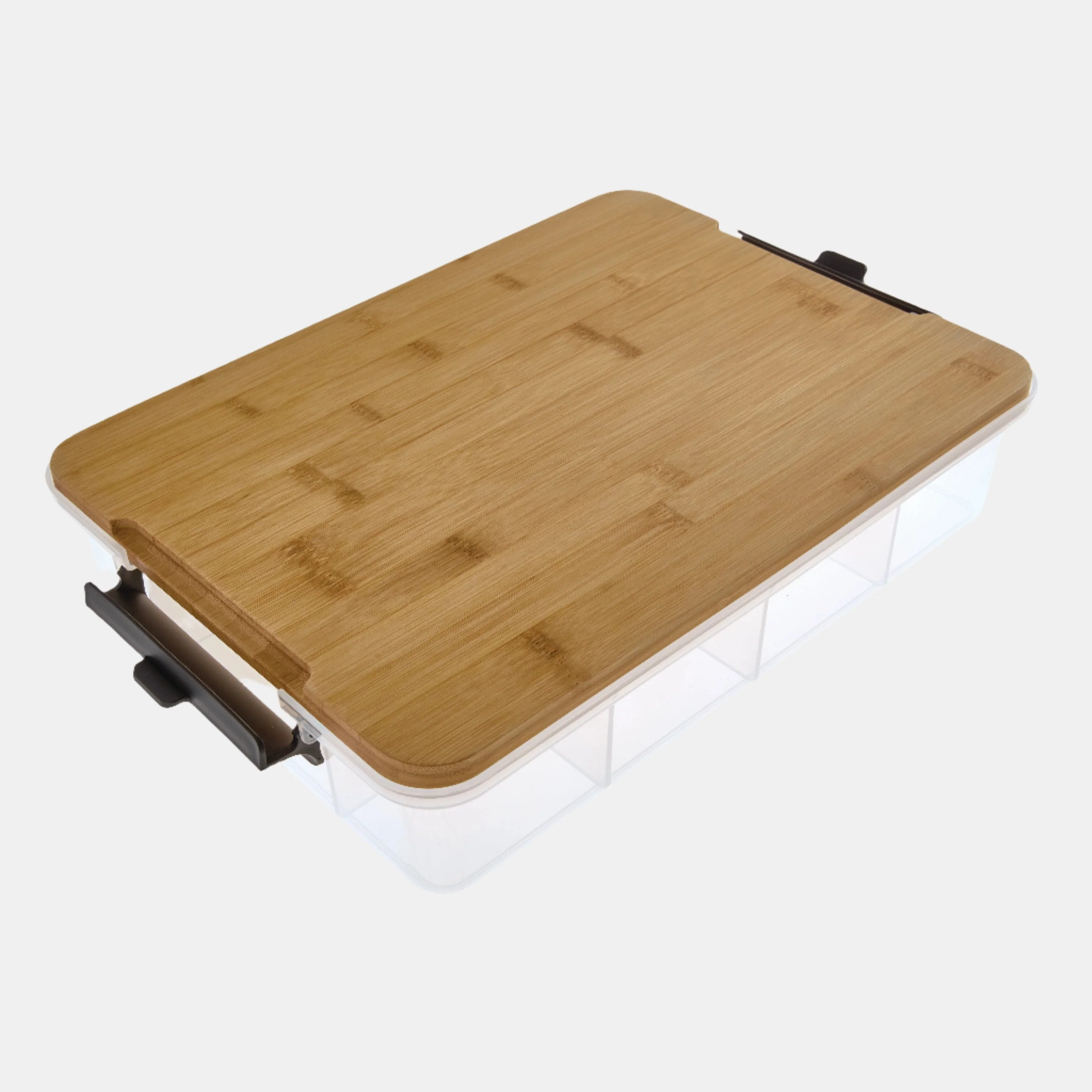 Farberware Build-A-Board ™ Snacklebox Locking Cutting Board Lid, Portable Charcuterie Storage with Compartments 11x16