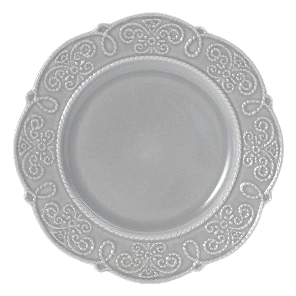 Abby Gray 16 Piece Dinnerware Set, Service for 4