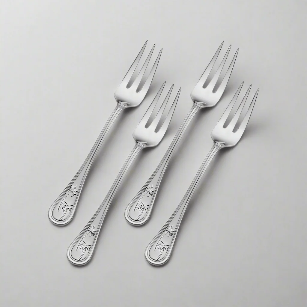 Palm Breeze Set of 4 Appetizer Forks