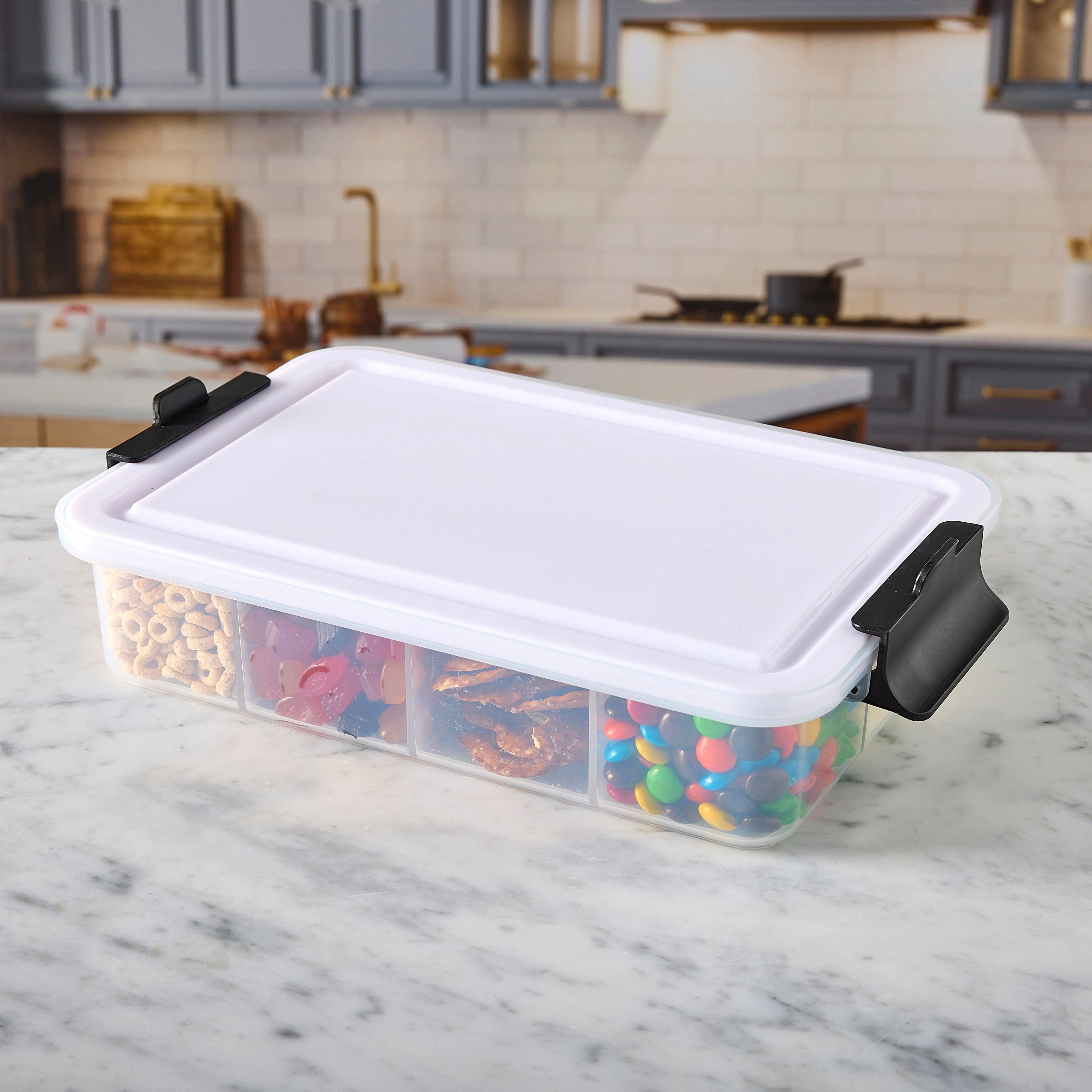 Farberware Build-A-Board ™ Snacklebox with Locking Plastic Cutting Board Lid