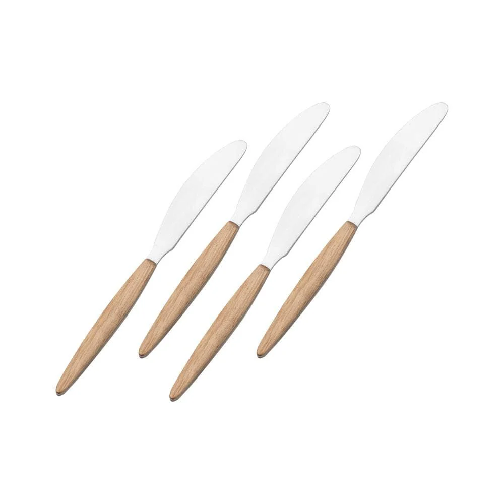 Set of 4 Acacia Wood Spreaders