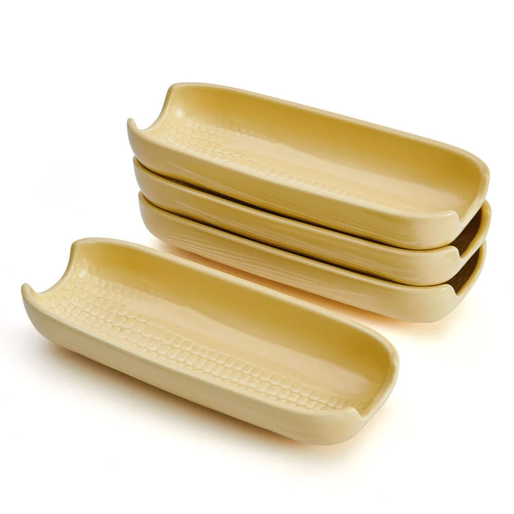 Callie Yellow Set of 4 Corn Dishes