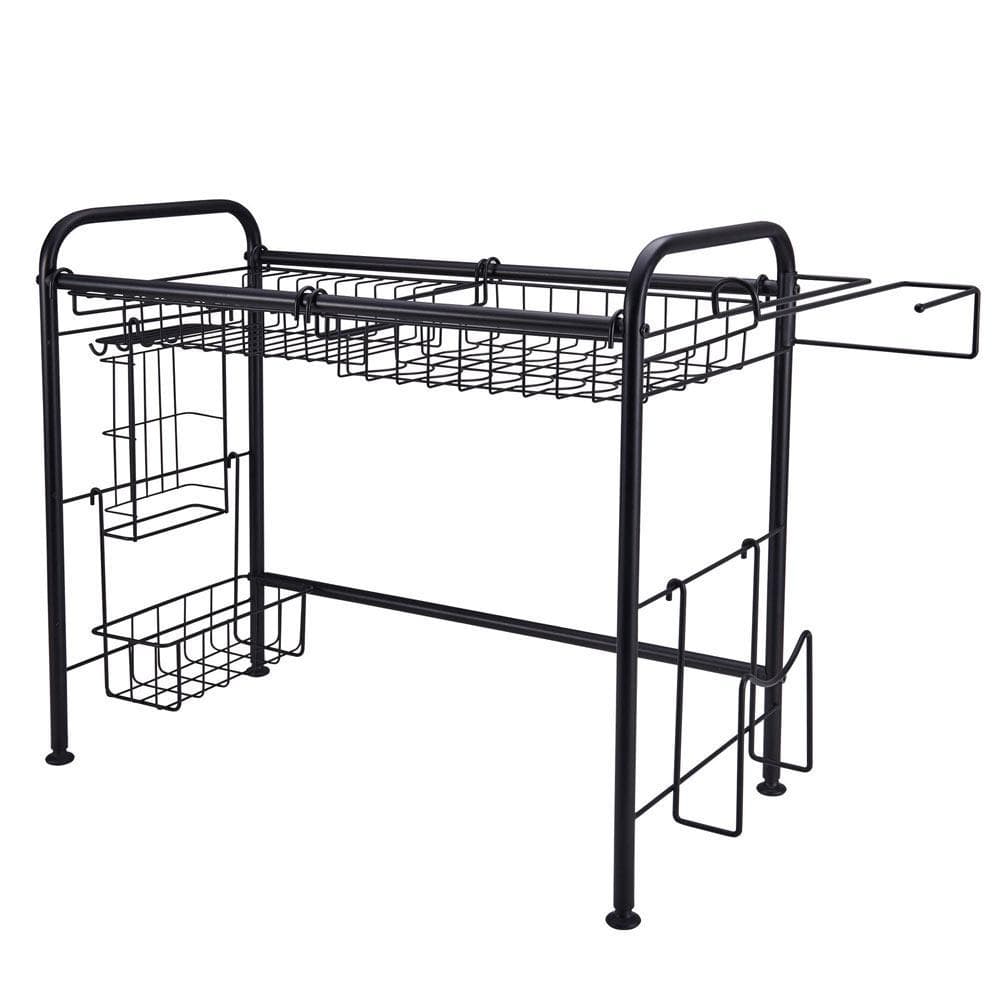Over the Sink 2 Tier Organizer Dish Drying Rack, 31 Inch