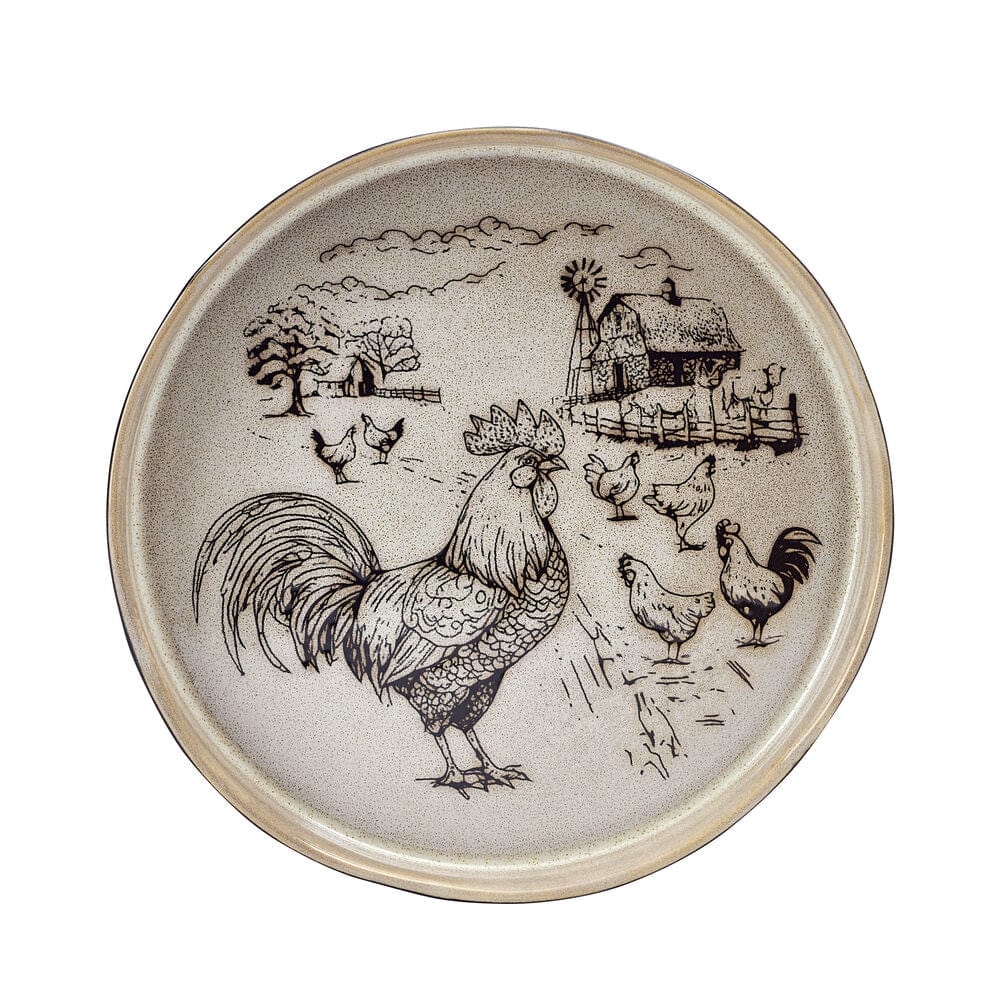 Farmyard Rooster 12 Piece Dinnerware Set, Service for 4