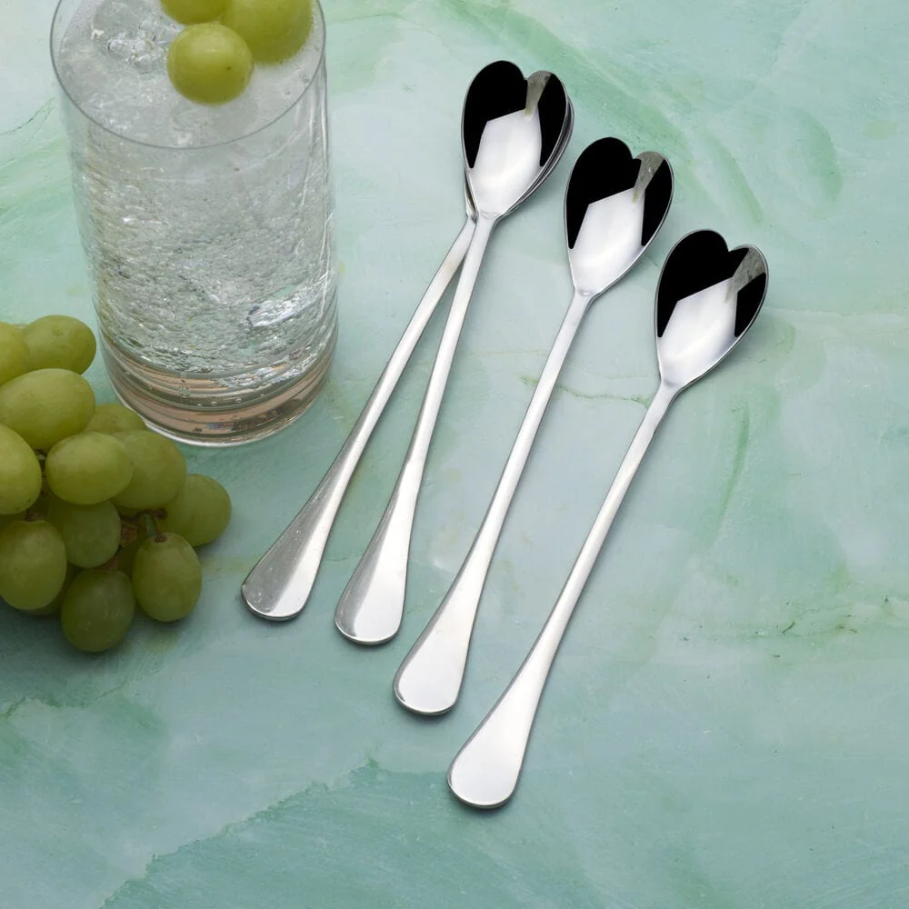 Irresistible Set of 4 Iced Beverage Spoons