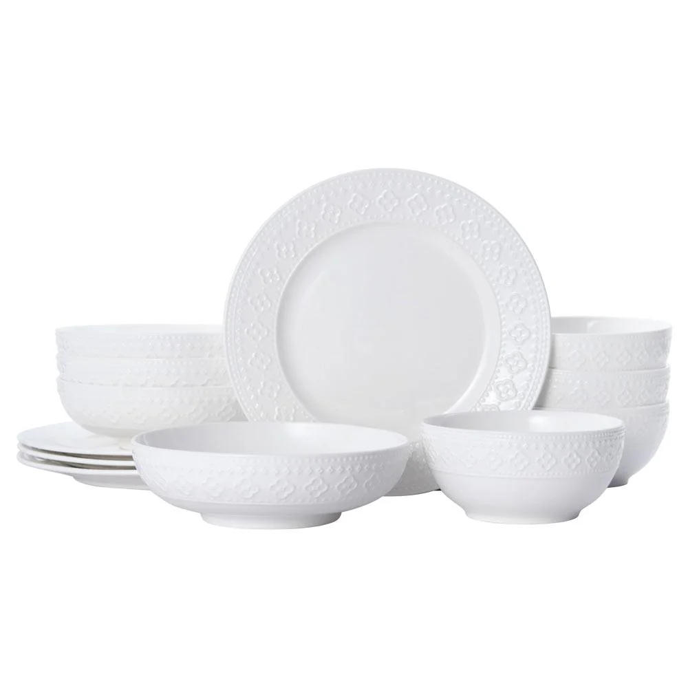 Haisley 12 Piece Dinnerware Set, Service for 4