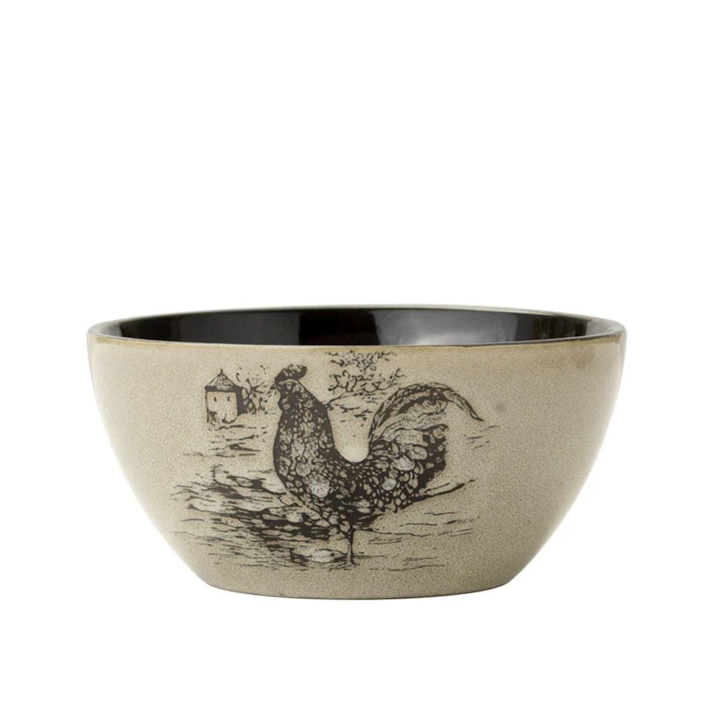 Homespun Rooster 16 Piece Dinnerware Set, Service for 4