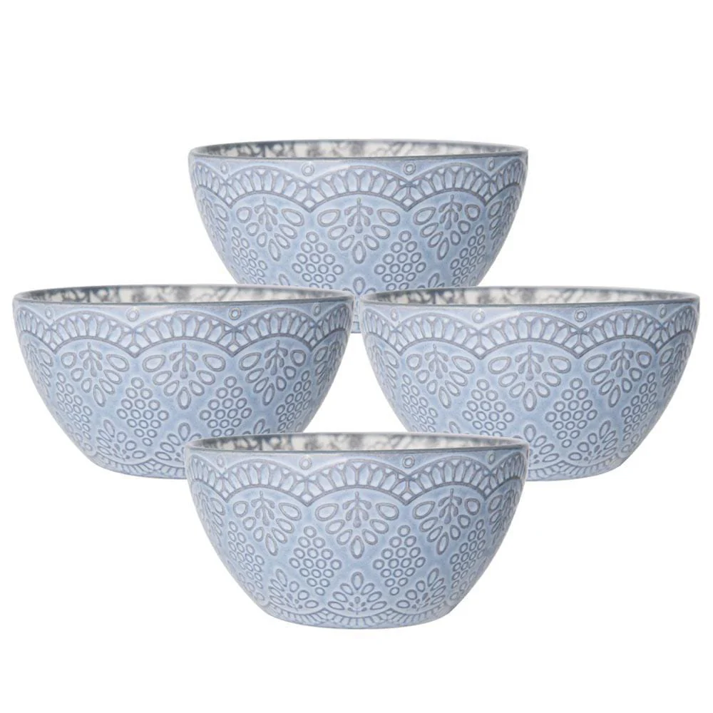 Gabriela Gray Set of 4 Soup Cereal Bowls