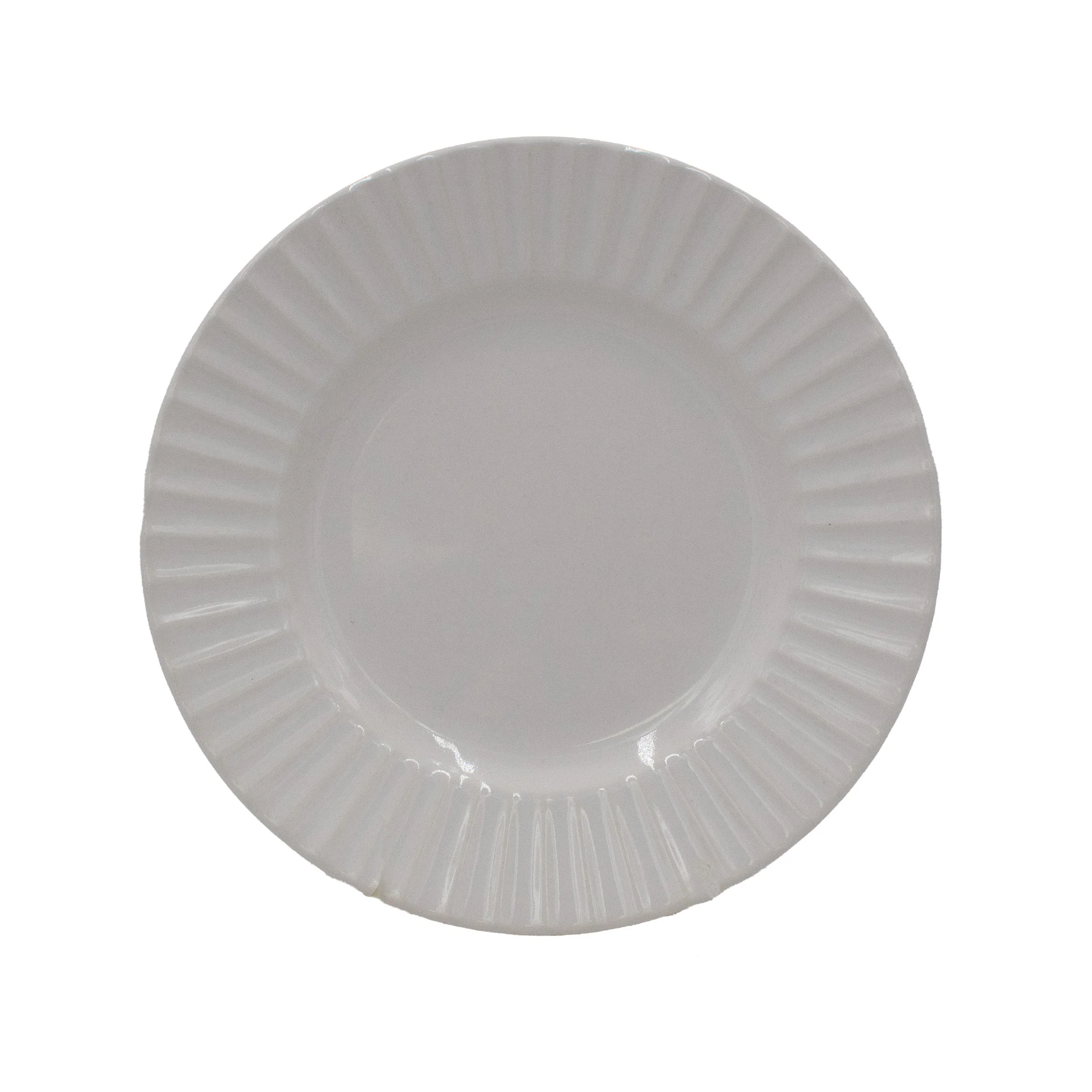 White Embossed 32 Piece Dinnerware Set, Service for 8