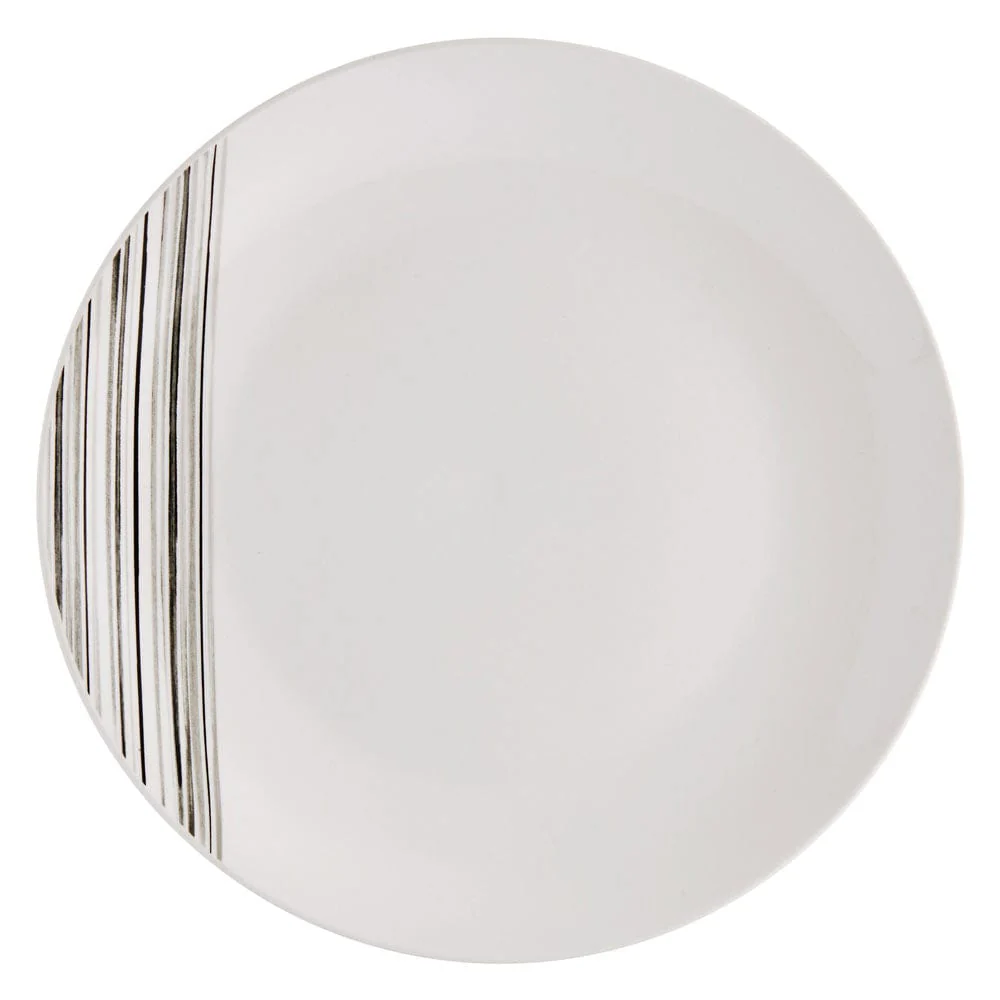 Brushed Lines 16 Piece Dinnerware Set, Service for 4