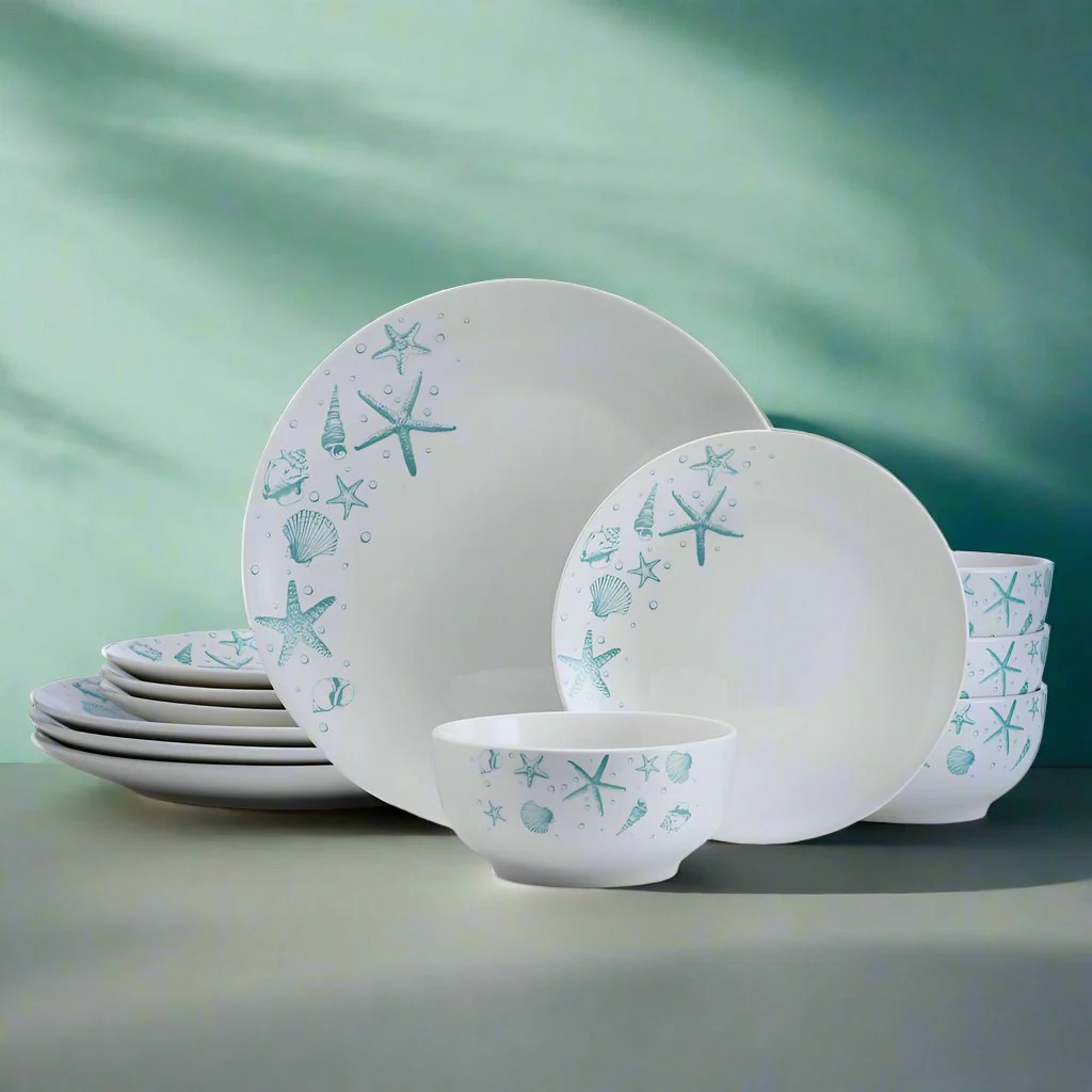Tahiti 12 Piece Dinnerware Set, Service for 4